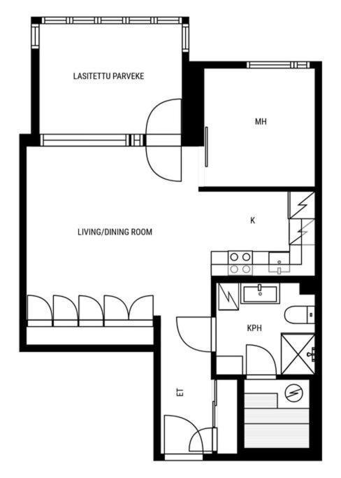 Apartment In Herttoniemenranta Хельсинки Экстерьер фото